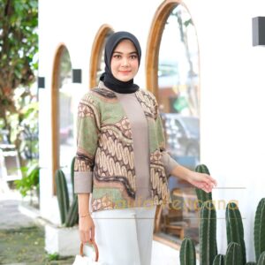 Batik Wanita Kantoran Mix Polos