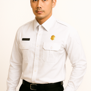 Kemeja Pria Seragam Pns Asn Warna Putih Lengan Panjang